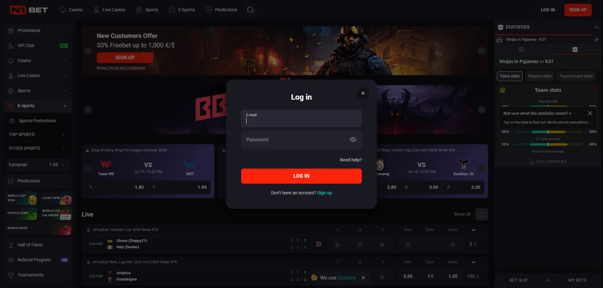 N1Bet Casino AU login and account registration &mdash; quick sign up process