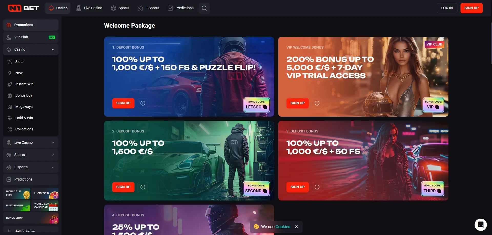 N1Bet Casino AU welcome bonus offer &mdash; up to A$8,000 and 200 free spins